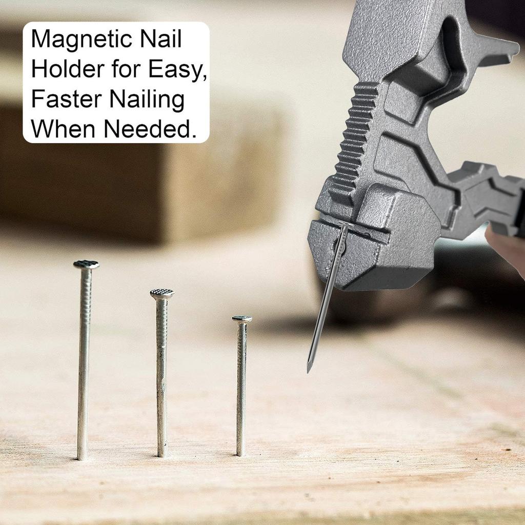 15-дюймовый многофункциональный инструмент для демонтажа, пробойник, молоток, зубило, съемник гвоздей, сверхпрочный стержень из марганцевой стали