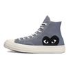 Comme des Garçons PLAY x Chuck 70 High Стальной серый Унисекс Кроссовки Серый Экрю Черный 171847C