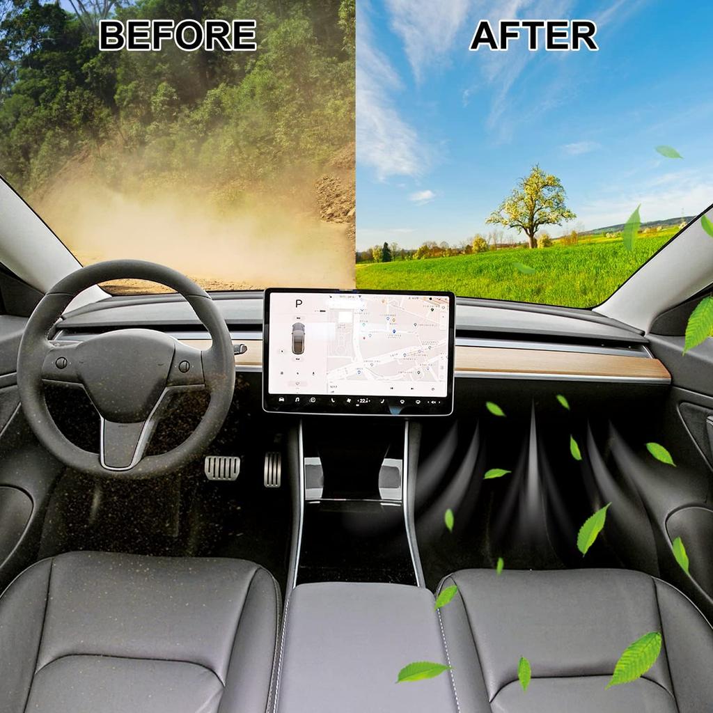 JOJOMARK Cabin Air Filter Fits For Tesla Model 3/Y With Activated Carbon Fit For 2016-2024 Model 3/ 2024 Model Y
