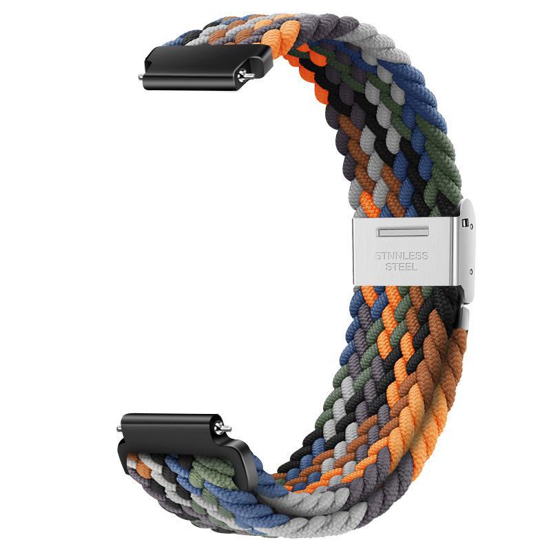 14mm Nylon Braided Loop Watch Strap for Xiaomi Mi Band 8 - Women's Thin Waist Design