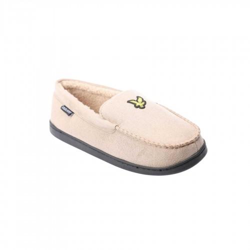 Lyle & Scott Mens Aspen Faux Suede Moccasin Slippers