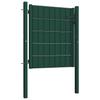 Vidaxl Furtka Ogrodzeniowa, Pvc I Stal, 100 X 81 Cm, Zielona