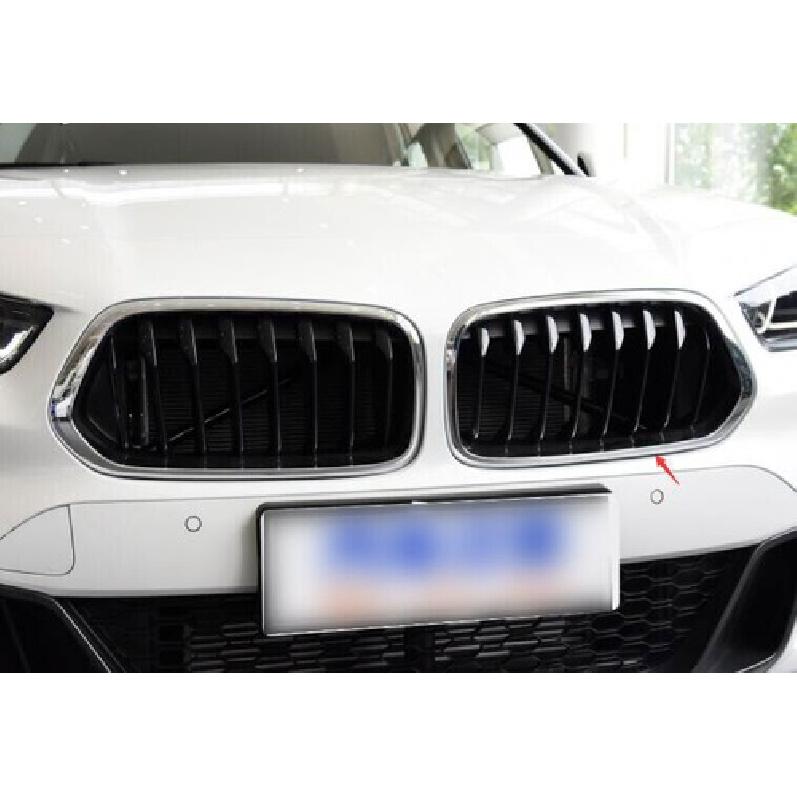 Fit For BMW X2 F39 2018- Three M-Color Front Centre Grille Decor Cover Trim