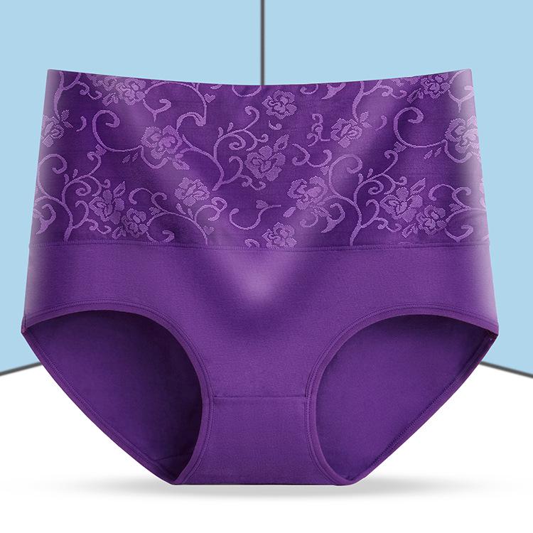 L-5XL 5Pcs/set High Waist Women's Panties Breathable Cotton Underwear Briefs Ladies Underpants