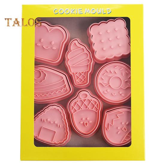 8 шт., форма для печенья, рождественская мультяшная форма для печенья, милые изысканные формочки для печенья «сделай сам», для домашнего фестиваля