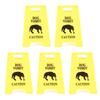 5PCS Cat Vomit Sign Funny Long Lasting Waterproofing ABS Plastic Pet Warning Vomiting Sign 2.64 X