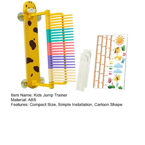 Kids Vertical Jump Measuring Device Adjustable Simple Installation Cartoon Style Jump Trainer Measurement Test Tool