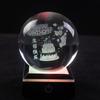 Творческий 3D внутренняя резьба светящийся хрустальный шар Галактика Солнечная система подарок на день рождения административное украшение дома