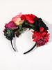 1 Pcs Custom Mexican Flower Crown Day Of The Dead Headpiece Hawaiian Boho Frida Floral Halloween Party Headband Quality