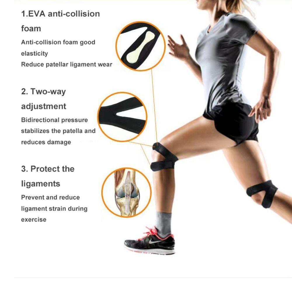 Pressure Supporting Knee Sports Knee Guard Strap Knee Pads Knee Brace Suitable For Basketball