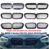 For BMW 1 Series F20 F21 2015- Facelift Front Hood Kidney Bumper Racing Grille Mesh Grill Car Replacement Accessories
