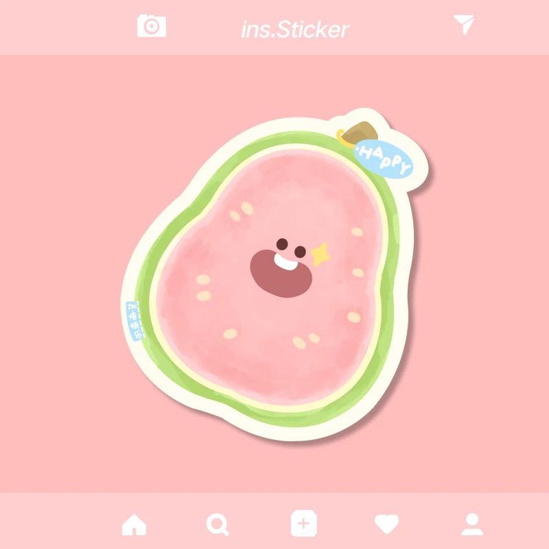 Милый Креативный Нескользящий Мультяшный Коврик для Мыши с Красной Гуавой для Веселого Офисного или Игрового Использования