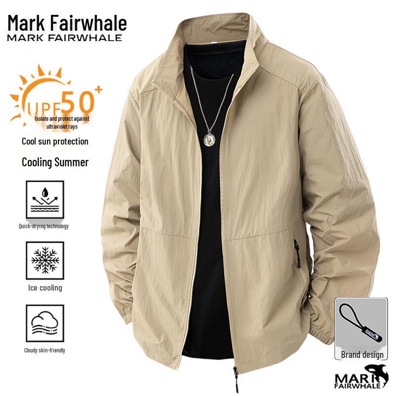 Mark Fairwhale Мужская летняя легкая куртка для защиты от солнца