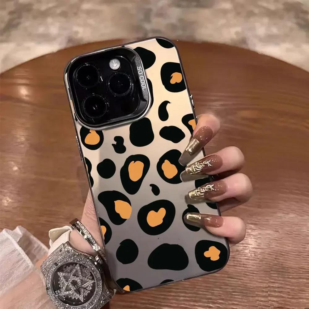 Для Realme C65 C67 4G 5G C61 C63 C55 C51 C53 C11 C12 C15 C17 C21Y C25Y C25S C30S V50S P1 Pro Чехол Ударопрочный IMD Чехол Леопардовый