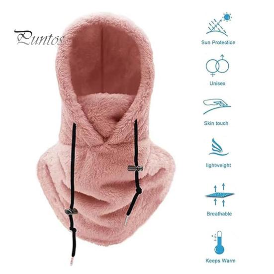 Женская зимняя шапка-балаклава, толстая, теплая, флисовая, ветрозащитная, регулируемая, полная защита, для путешествий на открытом воздухе, для холодной погоды, для езды на велосипеде, катания на лыжах