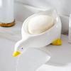 Cute Soap Duck Shaped Soap Box Dish with Drainage Storage Rack, Soap Container Storage Dish, Household Bathroom Accessories
