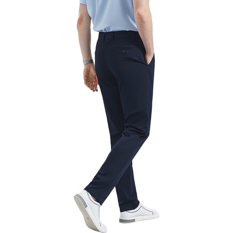 Septwolves Men's Bamboo Blend Slim Straight Casual Trousers