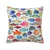 Наволочка Винтажный Дизайн Рыба Форель Наволочка Мультяшные Рыбки Наволочка Для Офиса Автомобиля Дома Декоративные Наволочки