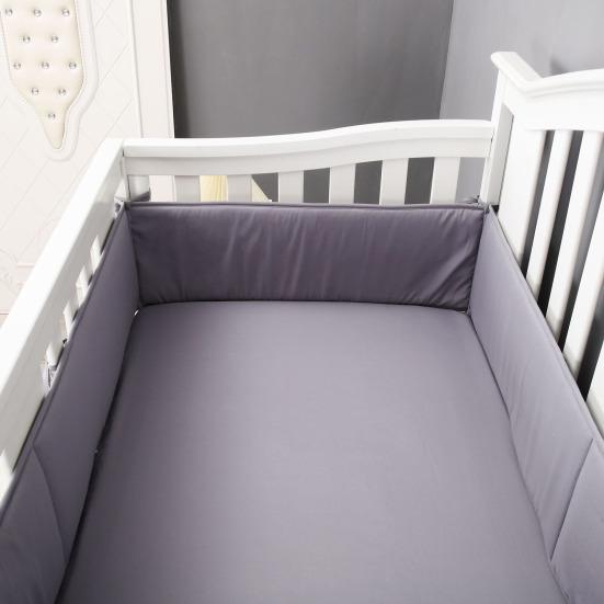 1 комплект детских мягких подкладок для внутренней части кроватки, 4 подкладки в комплекте