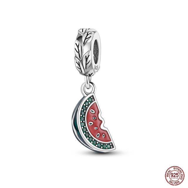 Новые стерлингового серебра 925 пробы красного цвета, подвески в форме сердца, бусины, ювелирные изделия на удачу, подарки