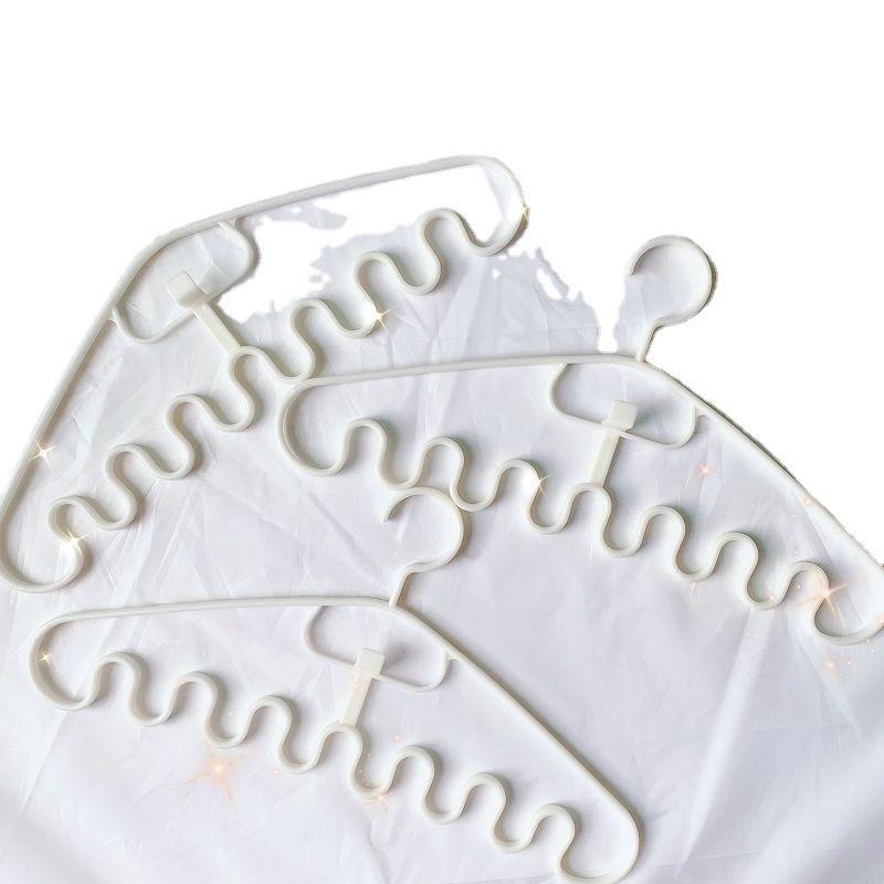 Plastic Clothes Rack Drying Hanger Waves Multi-port Support Hangers for Clothes Drying Rack Multifunction Storage Hangers