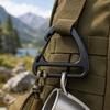 4 Colors Triangle Carabiner 32mm Keychain Belt Buckles Spring Quickdraws Clip  Camping Hiking