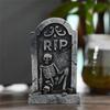 Halloween Tombstones Ghost Festival SkeletonTombstone Resin Ornaments Home Desktop Horror Atmosphere Decoration Props