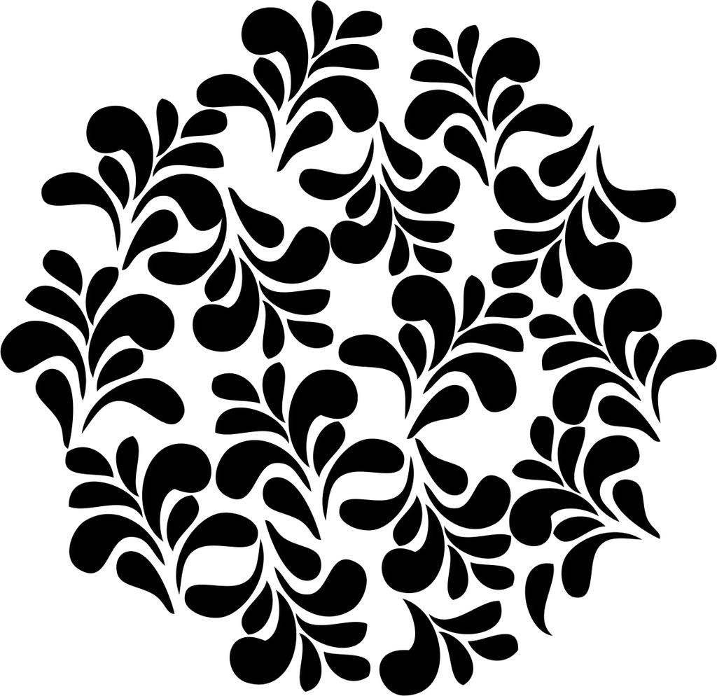 Printtoo Leaf Pattern Scarp-booking Круглый деревянный резиновый штамп Craft Textile-2