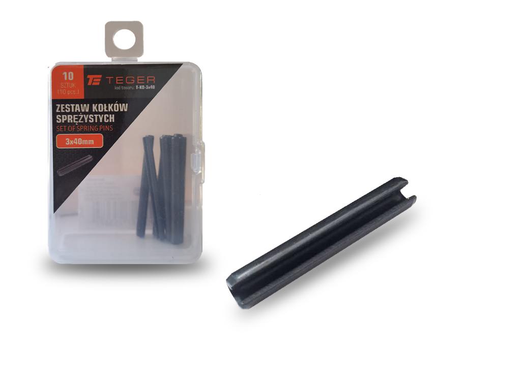 Kołek Sprężysty 3X40 Teger, (Sprzedawane Po 10)