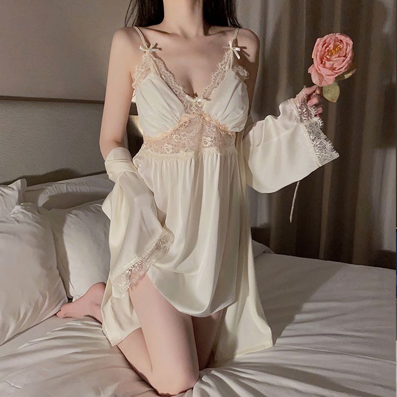 Sexy Black Mini Nightgown Women Sleepwear Backless Spaghetti Strap Nightdress Nightie Spring Summer Satin Nightwear Home Dress