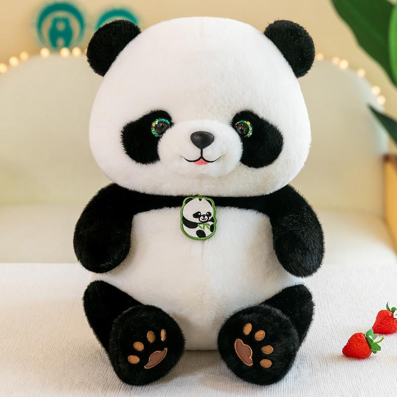 Cute National Treasure Giant Panda Plush Toy Doll Panda Beibe Doll Souvenir Gift Mascot Street Stall Gift