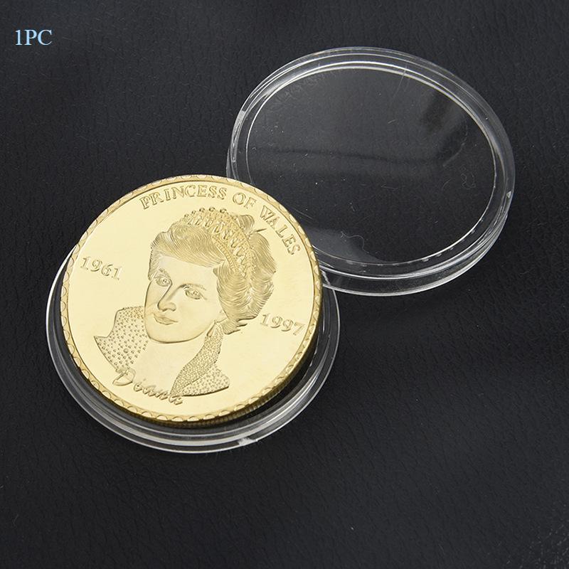 1 шт. Принцесса Диана Уэльская розовое золото памятная монета коллекция памятная монета