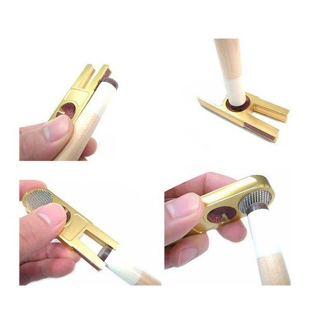 Scuffer Dime Snooker Shaper Nickel Burnisher Tip Trimmers U-shape Billiards Pool Cue
