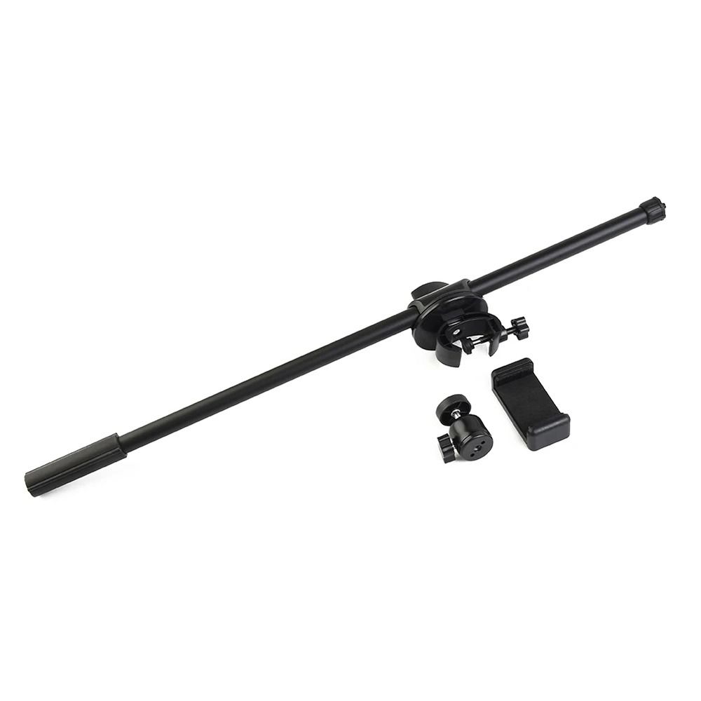 1Pcs Designed 3/8 Thread Rotating Microphone Stand Crossbar Arms Phone Holder Extension Bracket