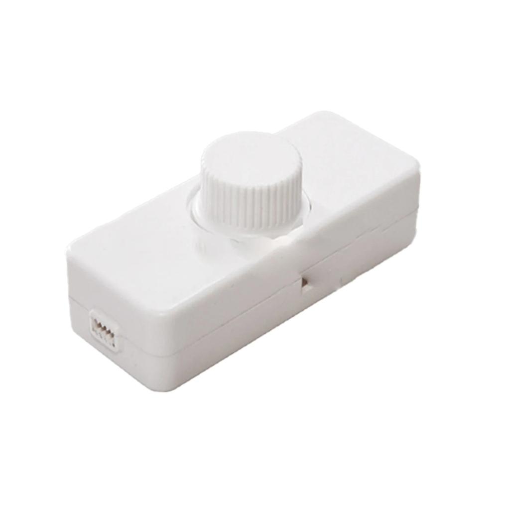 1PC Inline LED Dimmer Switch Built-in Rotary ON/OFF & Knob Control Adjustable LED Dimmer 220-240V Lights Switch Lighting Button