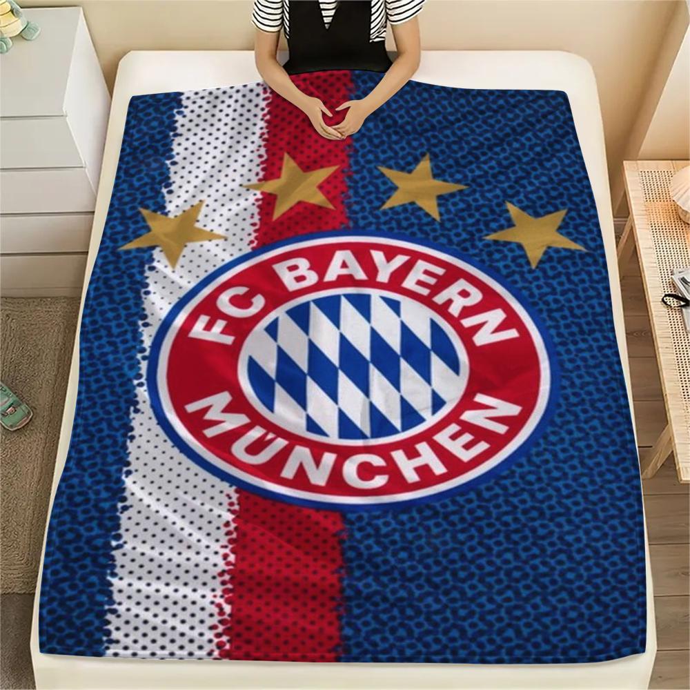 1pc FC Bayern Munich Print Flannel Blanket, High quality Comfortable for All Seasons, Home Decor, Warmth and Comfort, Perfect for Christmas Gifts47