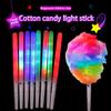 Cotton Candy Cones Colorful Glowing Cotton Candy Stick Luminous Cotton Candy Cone for Children Party Photo Props