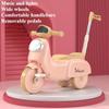 Kids Scooter 3 In 1 Kids Trike for Toddlers with Music & Lights PP Baby Balance Bike with Motorcycle Design for Boys Girls