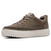 Clarks Двухслойные кожаные ретро-кроссовки с низким верхом Мужские кроссовки Серый 261739547