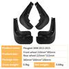 Suitable for Peugeot 3008 2013-2015 Car Tire Fender Leather Modification