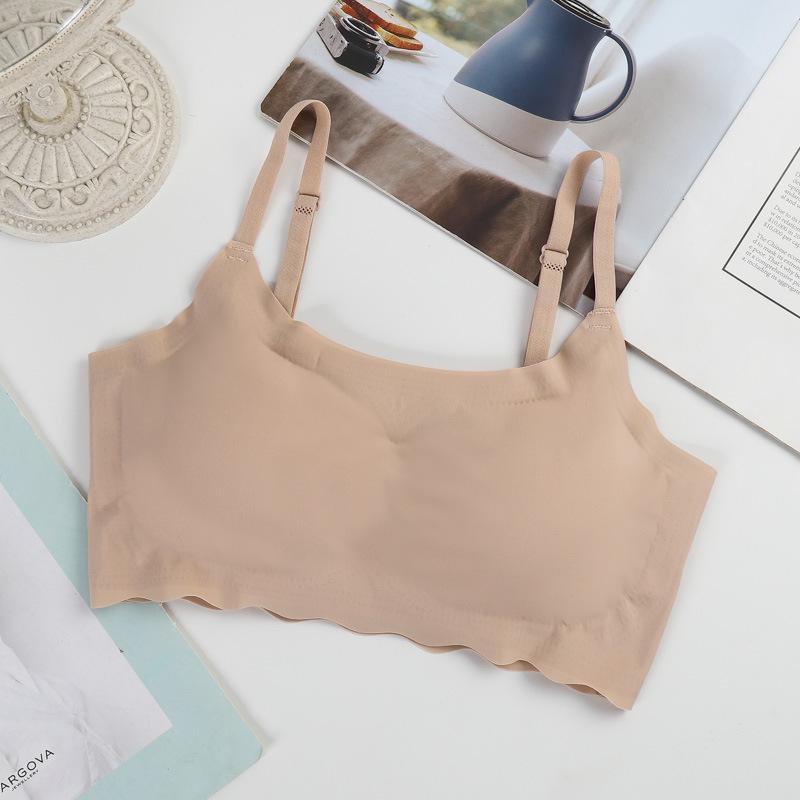 Удобный бесшовный беспроводной бюстгальтер большого размера для йоги и сна для женщин - красивый дизайн спинки