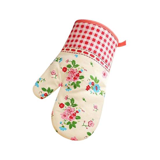 1 шт. Прихватка для духовки с цветочной сеткой, термоизоляционная, утолщенная перчатка, кухонный инструмент для выпечки