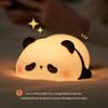 Ночной светильник с милой пандой, новинка, прикроватная лампа с изображением животных и таймером, сенсорное управление, регулируемая силиконовая декоративная лампа