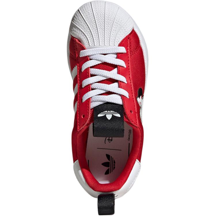 Adidas Disney X  Originals Adifom Superstar 360 Comfortable Versatile Durable Low-Top Kids Skate Shoes Kids Sneaker Red White JH5178