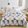 1Pc Abstract Geometric Duvet Cover 100% Cotton Triangle Striped Patterned Quilt Cover with Zipper and Ties Queen Size Bedding