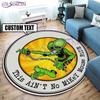 Персонализированный Хот-Род Гараж Круглый Коврик Rat Fink Ковер Ретро Круглый Ковер Декор Гостиной Коврики Коврики для Спальни Коврик Для Стулья