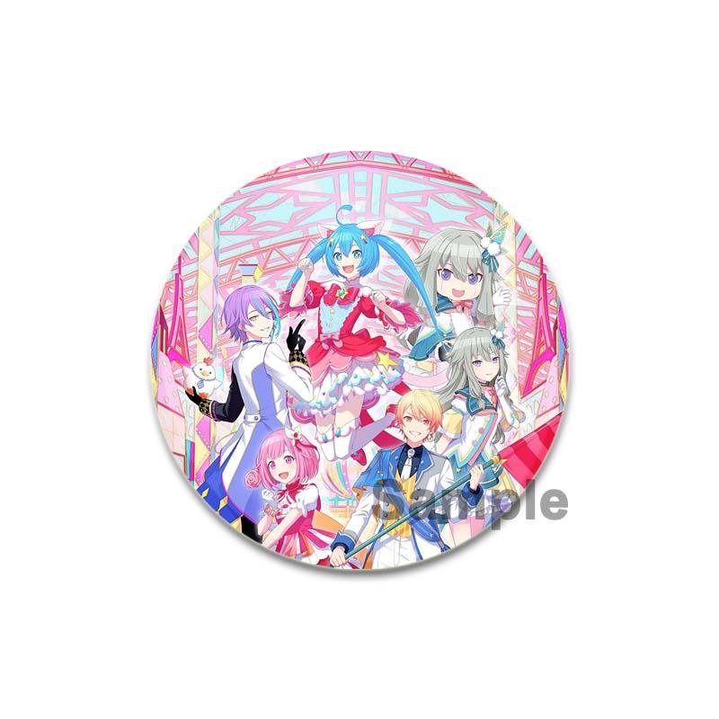 32/44/58 мм Project Sekai Wonderlands X Showtime Pin ручная работа брошь для одежды мультяшный косплей значок украшение на рюкзак ювелирные изделия подарок