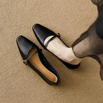 Винтажные туфли Мэри Джейн женские туфли на плоской подошве 2024 года, весна, новые, высокополярные, коричневые, с мягкой подошвой, легкие женские туфли на низком каблуке