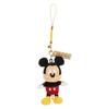 Disney Mickey Mouse Strap, Japanese-style, with Senshafuda (charm), Disney Resort Exclusive, Netsuke, Crepe-style Mascot