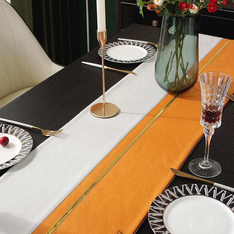 Новый современный роскошный настольный флаг, хит продаж, чайный флаг, настольный коврик, скандинавская минималистская модель, чайный столик, чайный коврик, макет ТВ-шкафа